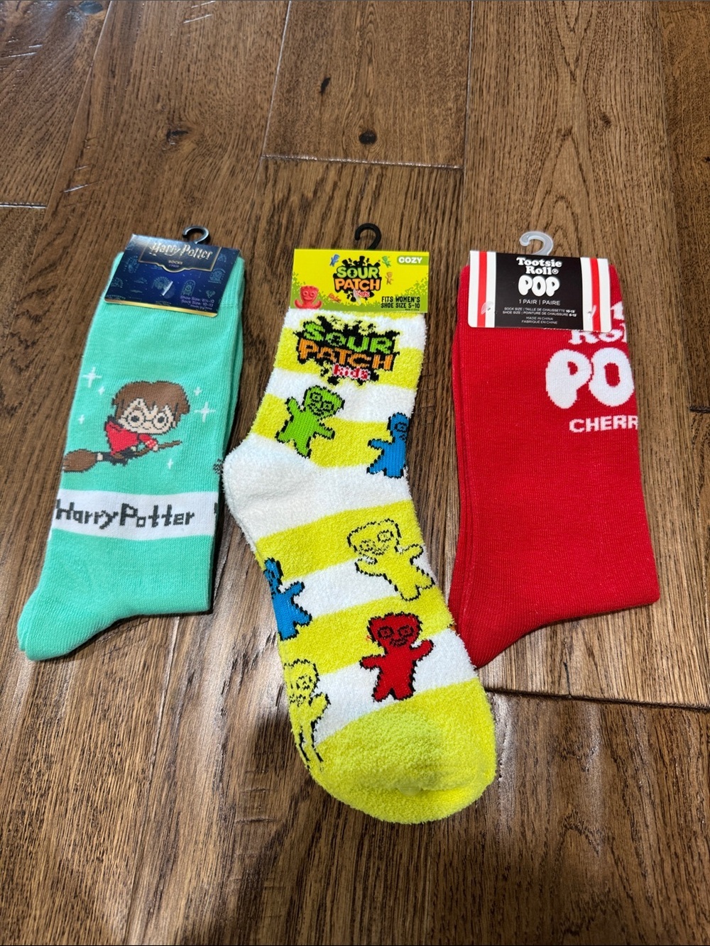Novelty kids Socks Pack — Red, Yellow, Teal